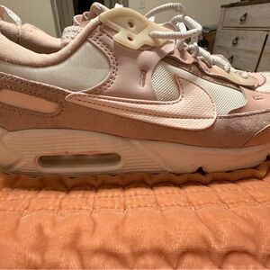 Nike Women's Blush and White Sneakers